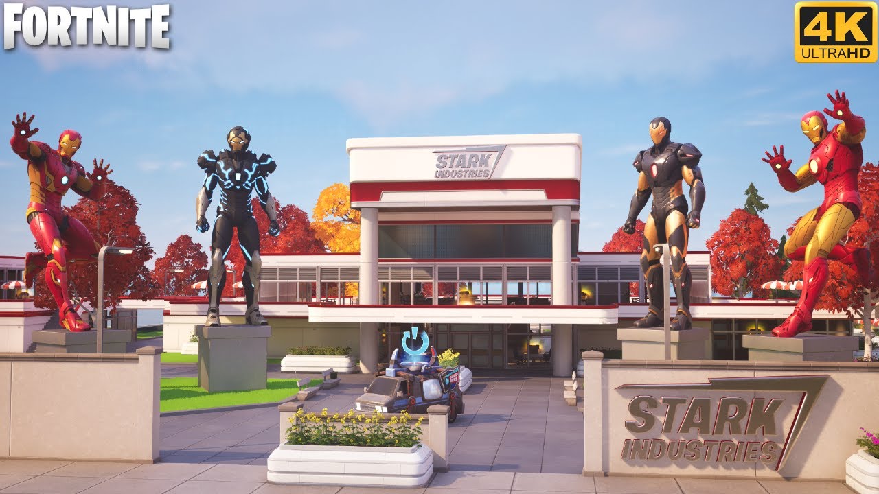 Marvel Blitz Royale Stark Island Gameplay - Fortnite (4K 60FPS)