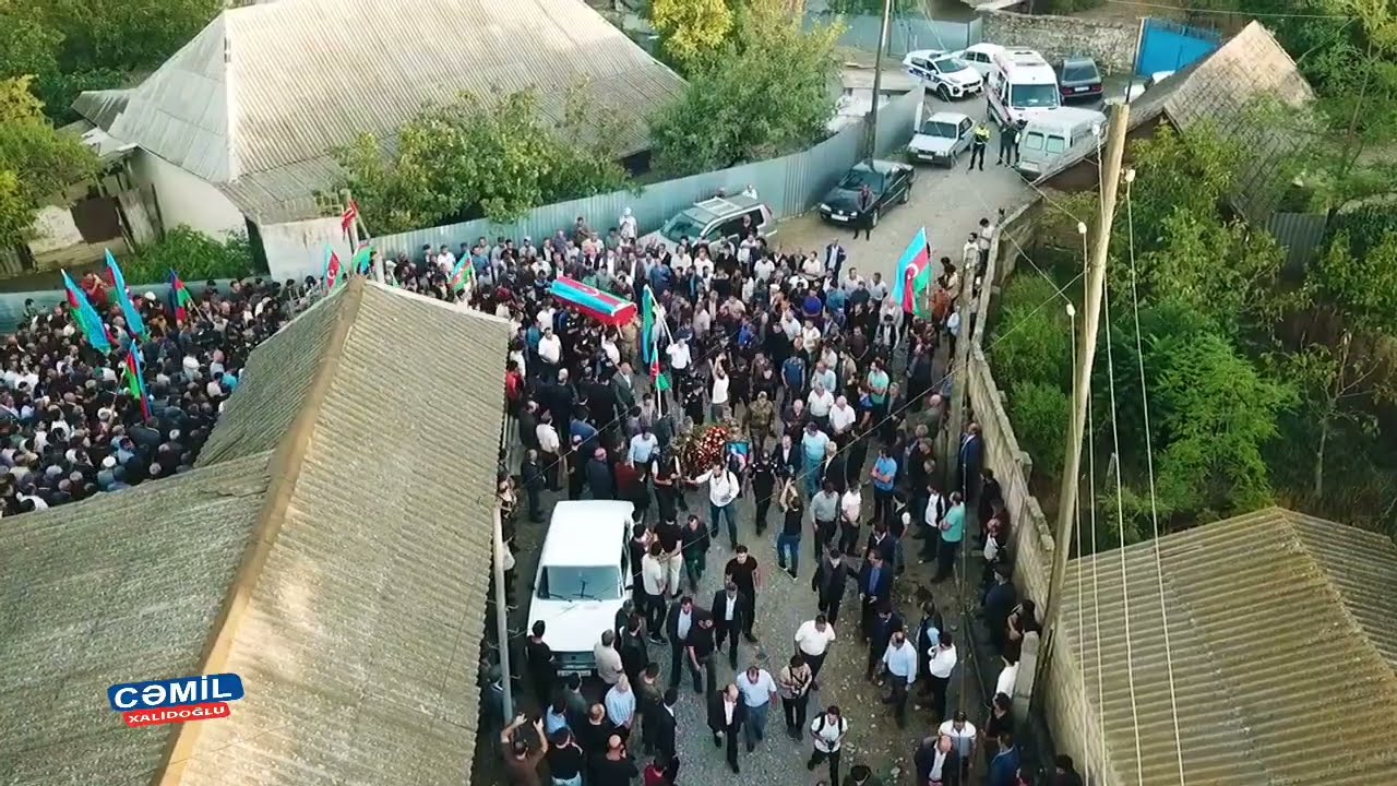 İsmayıllı Rayon Hacıhətəmli kənd Şəhidi Xəlilov Qədimin dəfn mərasimi
