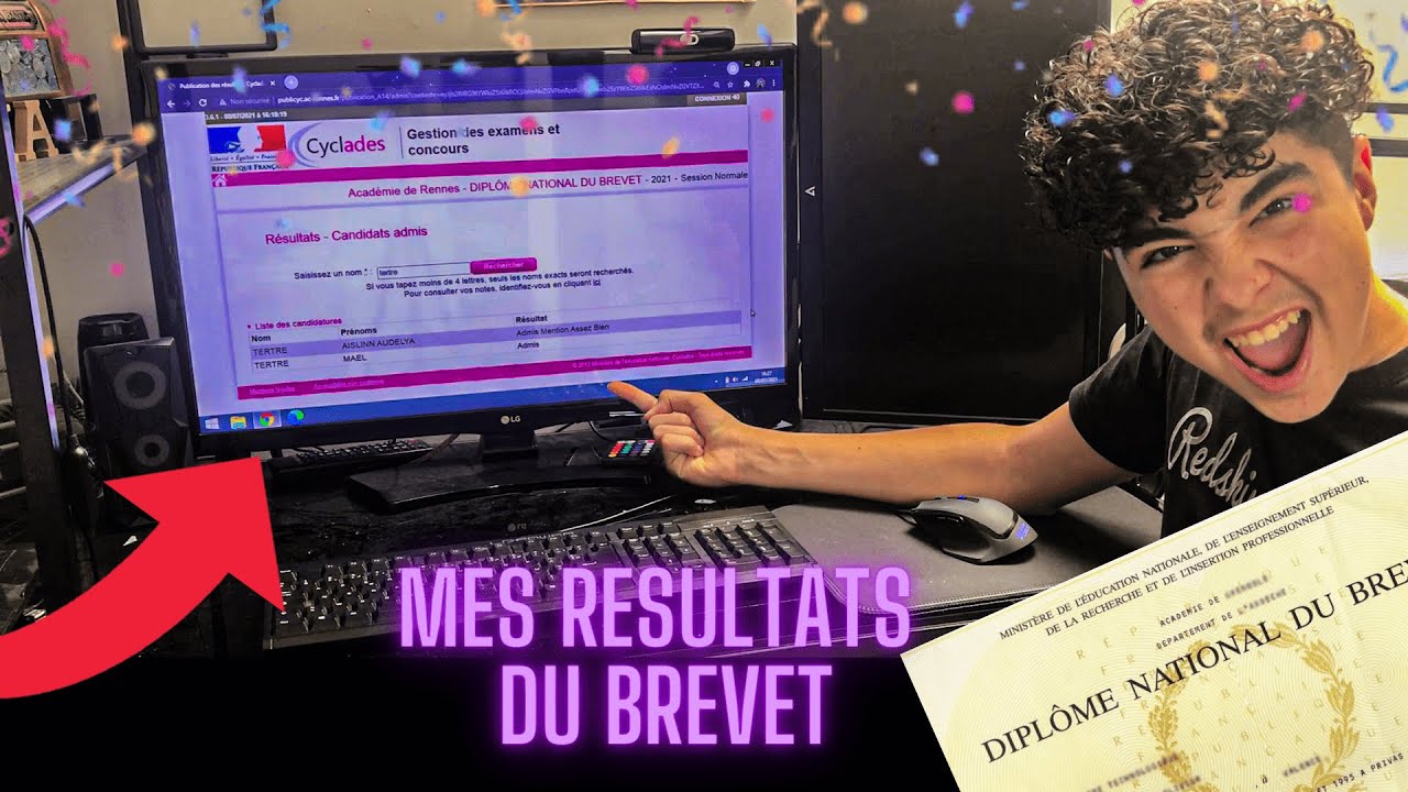MES RESULTATS DU BREVET!!!