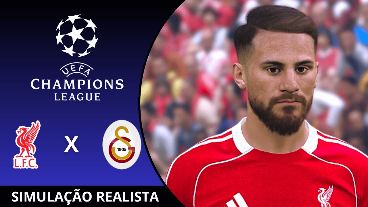 Liverpool vs Galatasaray | Champions League - Oitavas de Final | Simulação Realista de PES21
