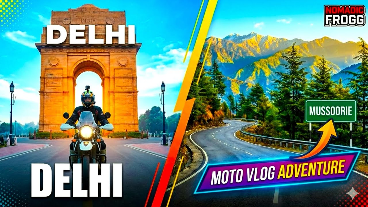 Journey Begins Here, Massoorie The queen of Hills #massorie #motovlog #uttrakahnd #travelvlog 