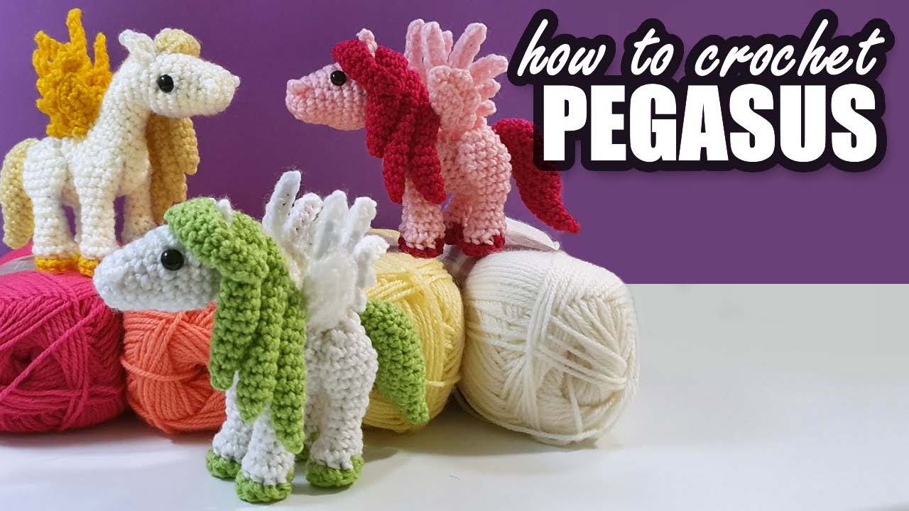 How to make a pretty Pegasus amigurumi!