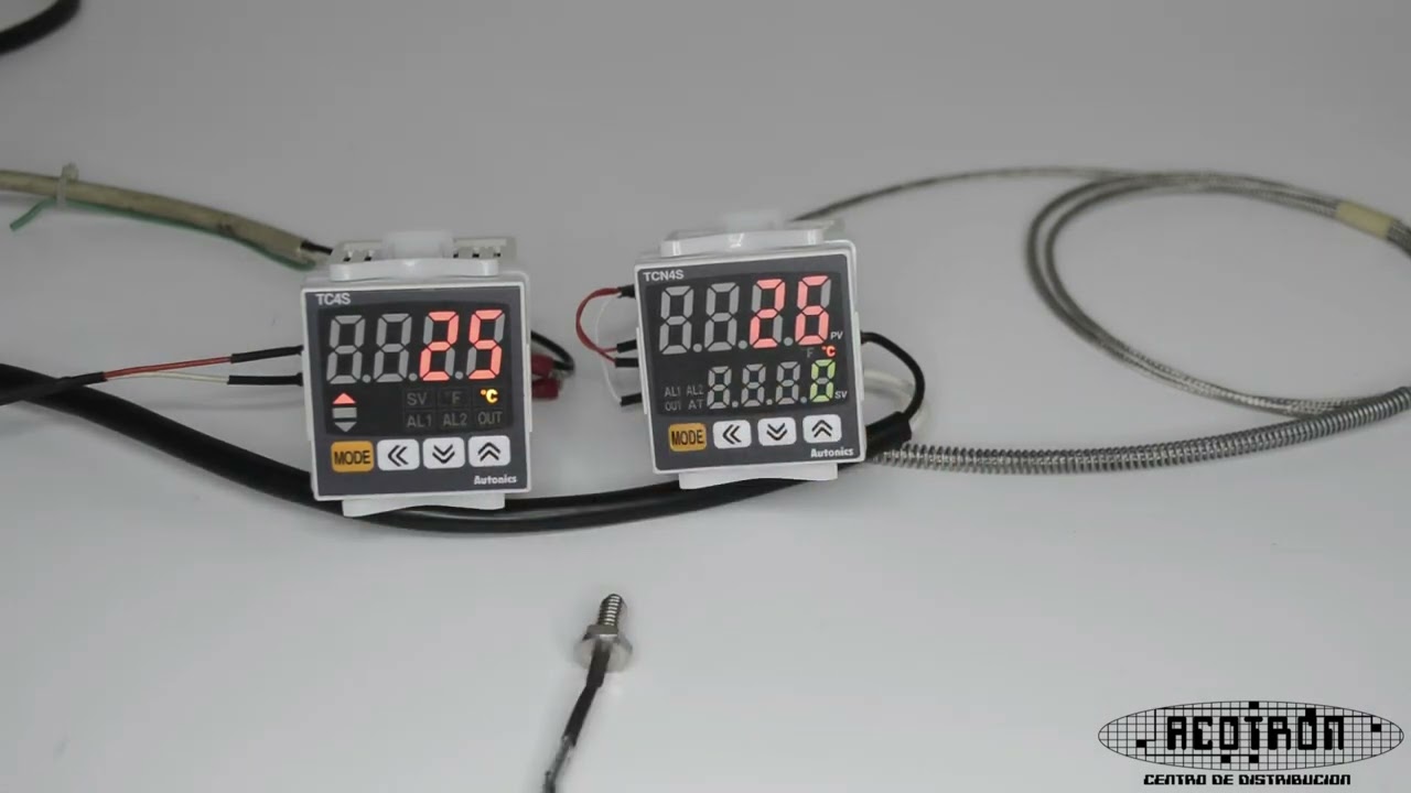 Como controlar temperatura por termopar, sus conexiones y funcionamiento TCN4 marca AUTONICS