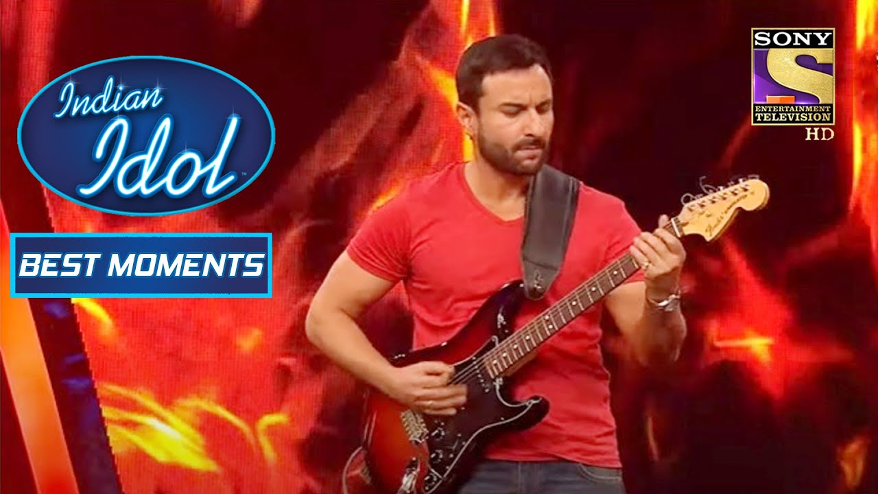 Saif Ali Khan का Powerful Guitar Play | Indian Idol Season 09