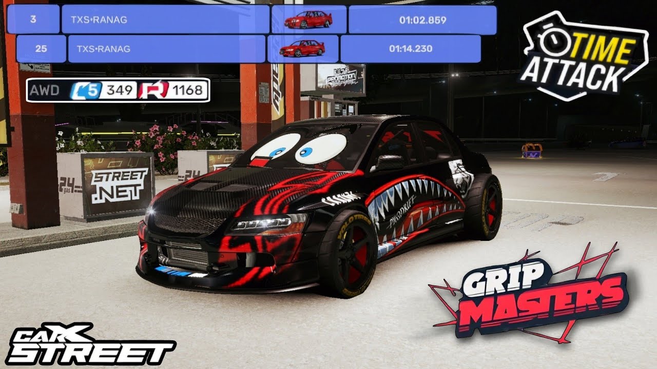 CarX Street New Class 5 Time Attack & Club - Grip Master Cheap Tune of EV9 (4K 60fps)