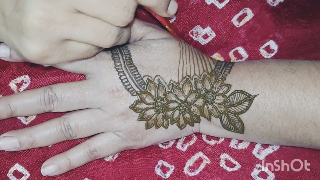 Back hand mehndi design #ramzanmubarak#fullmehndidesign#yt#art#video#mehndi#henna#design