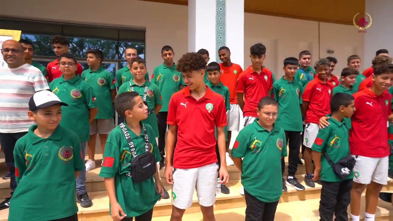 ‎الدورة 15 للمخيم الصيفي لفائدة أطفال القدس- اليوم 14- زيارة مركب محمد السادس لكرة القدم و البرلمان