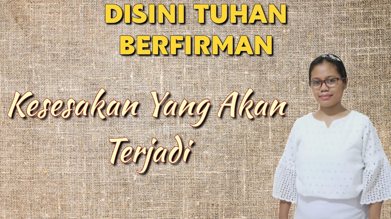 Disini TUHAN berfirman