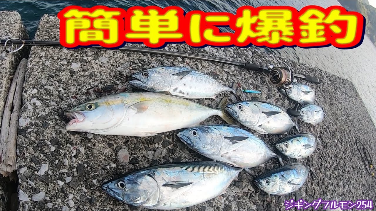 青物爆釣！これが有るからショアジギは面白い！ライトショアジギング・スーパーライトショアジギング。ジギングフルモン254