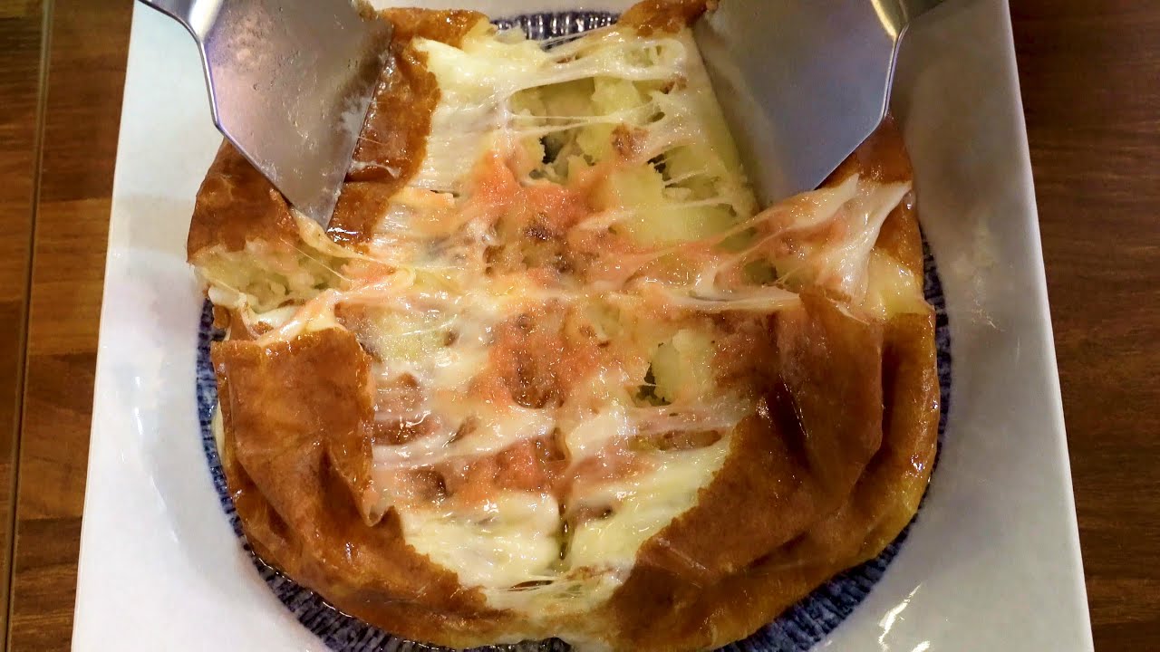 Сырный картофель с икрой минтая - Korean Street Food