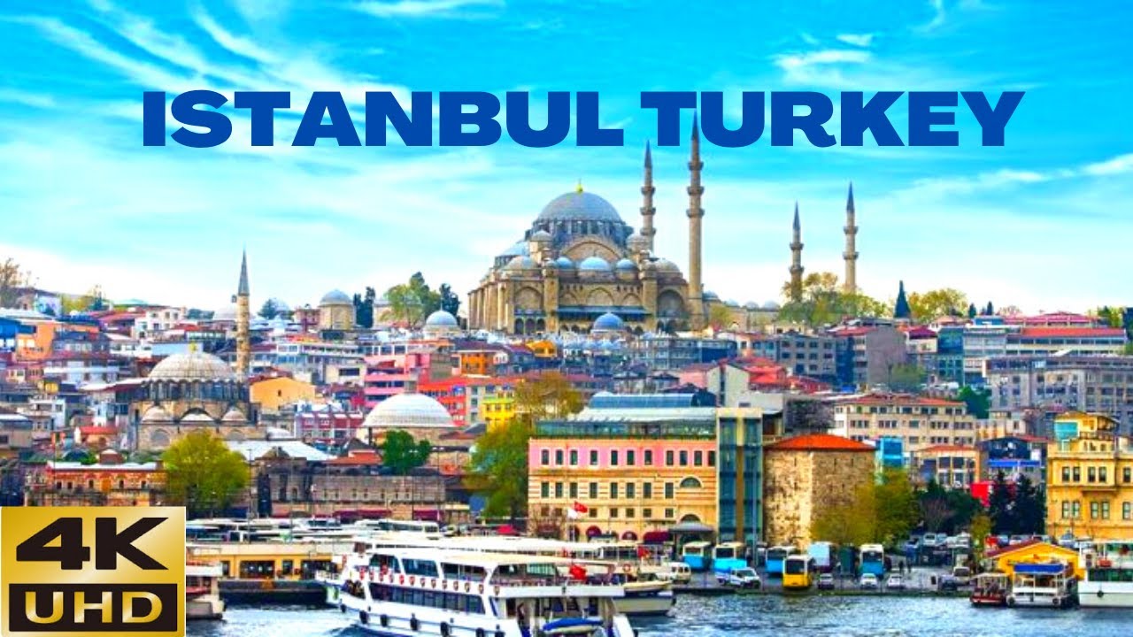 Flying Over Istanbul Turkey - Istanbul City Drone View