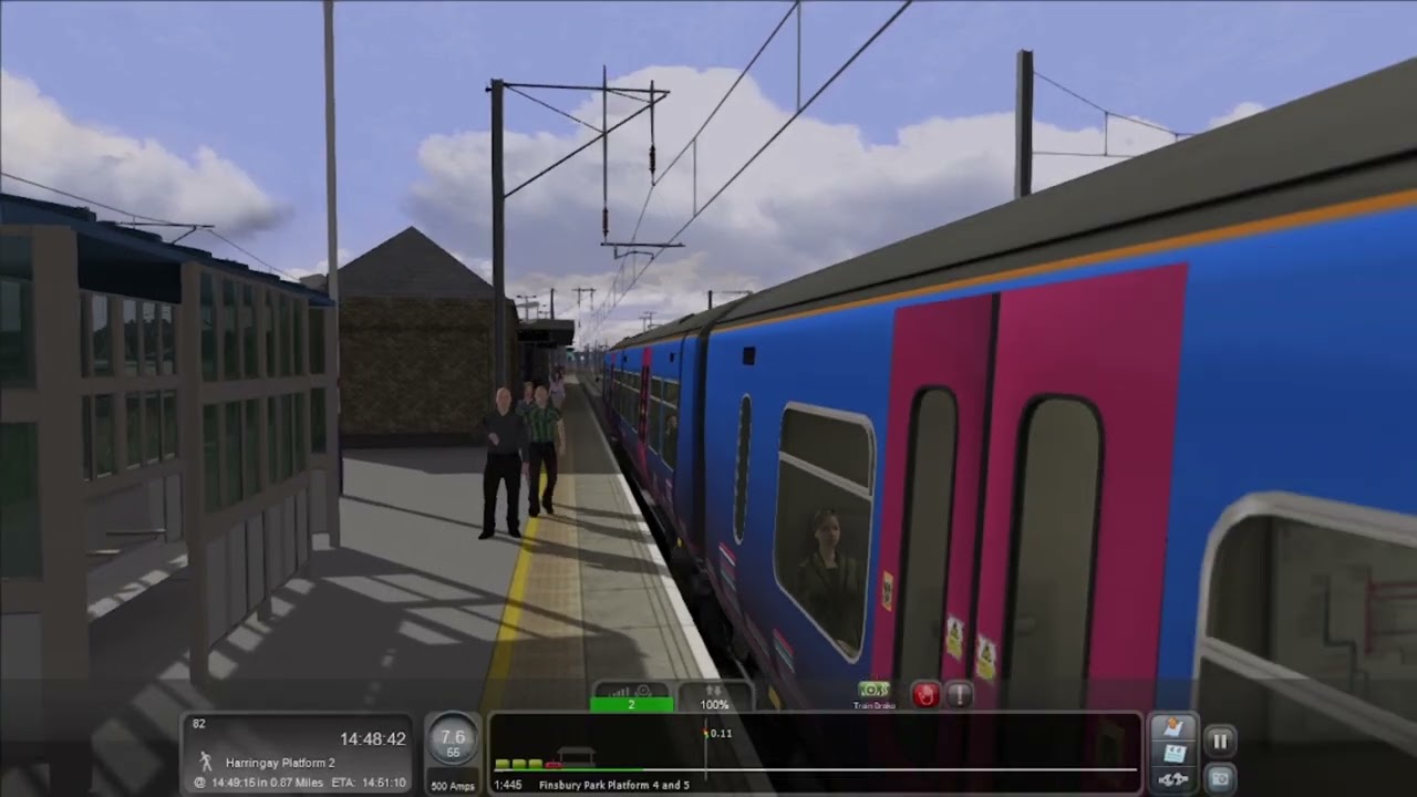 Welwyn Garden city down slow from lo Class 365 EMU First Capital Connect