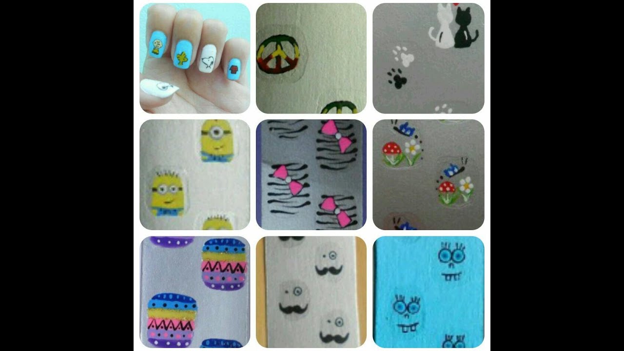 Como fazer adesivos artesanais de unhas na caixinha de leite para vender!