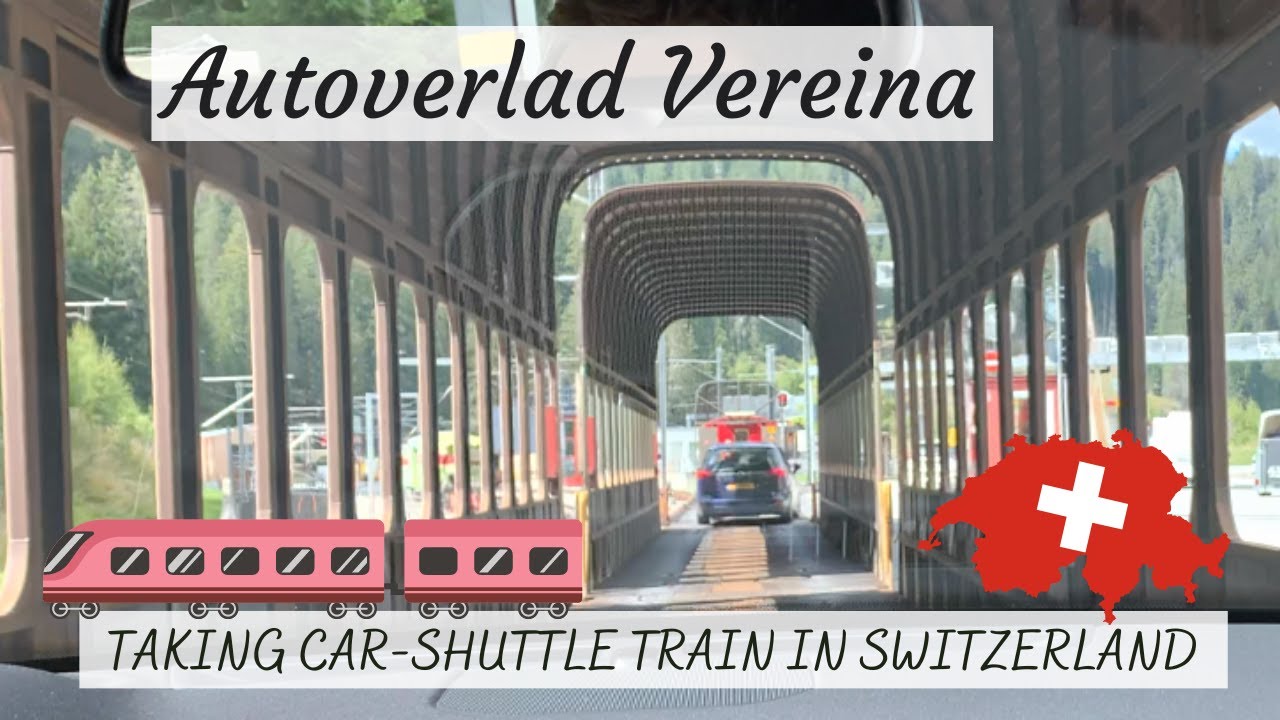 Car Shuttle Train in Switzerland: Autoverlad Vereina