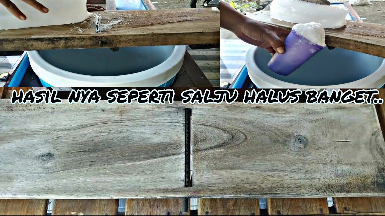 Serutan es batu.. Mau buat serutan es?? Tonton ini  aja hasil serutan nya halus banget..