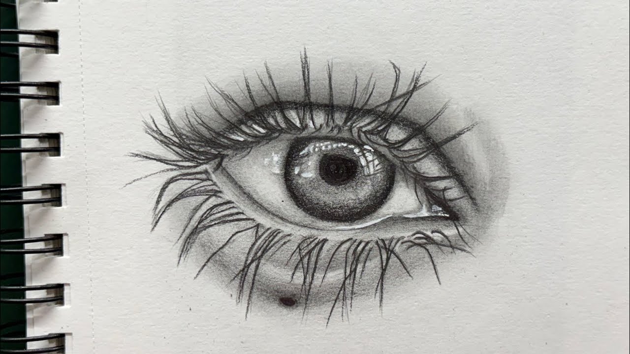 Realistic Eye Drawing Step by Step | Easy Pencil Shading Tutorial for Beginners