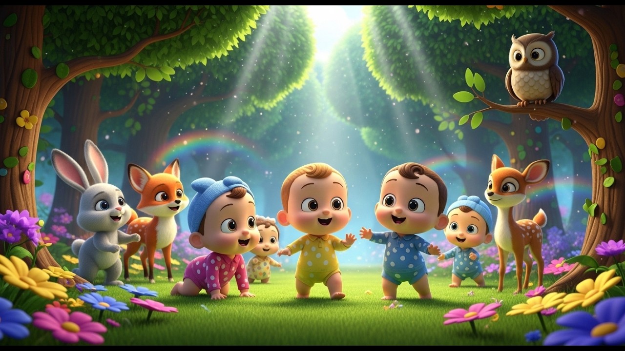 🌳 Forest Adventure Fun – Magical 3D Cartoon Baby Song for Toddlers | Explore & Learn