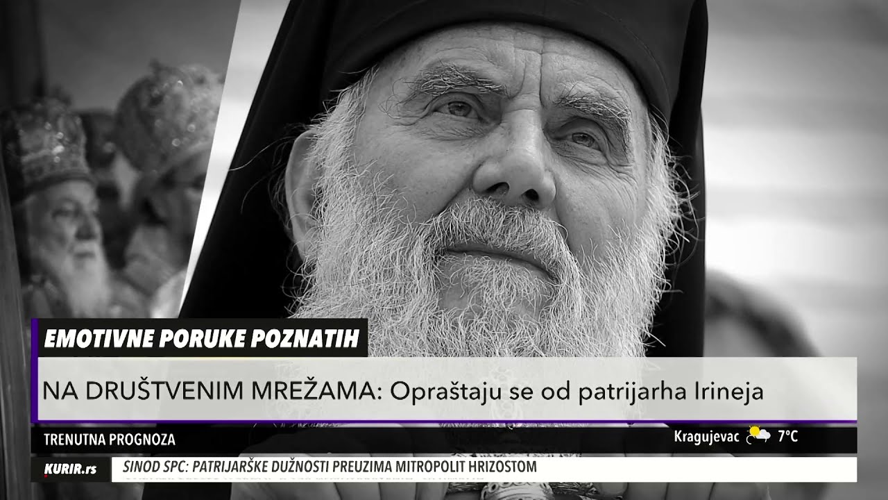 ESTRADA U SUZAMA! Oprostili se od patrijarha Irineja, potresnim porukama! 20.11.2020 Puls Srbije