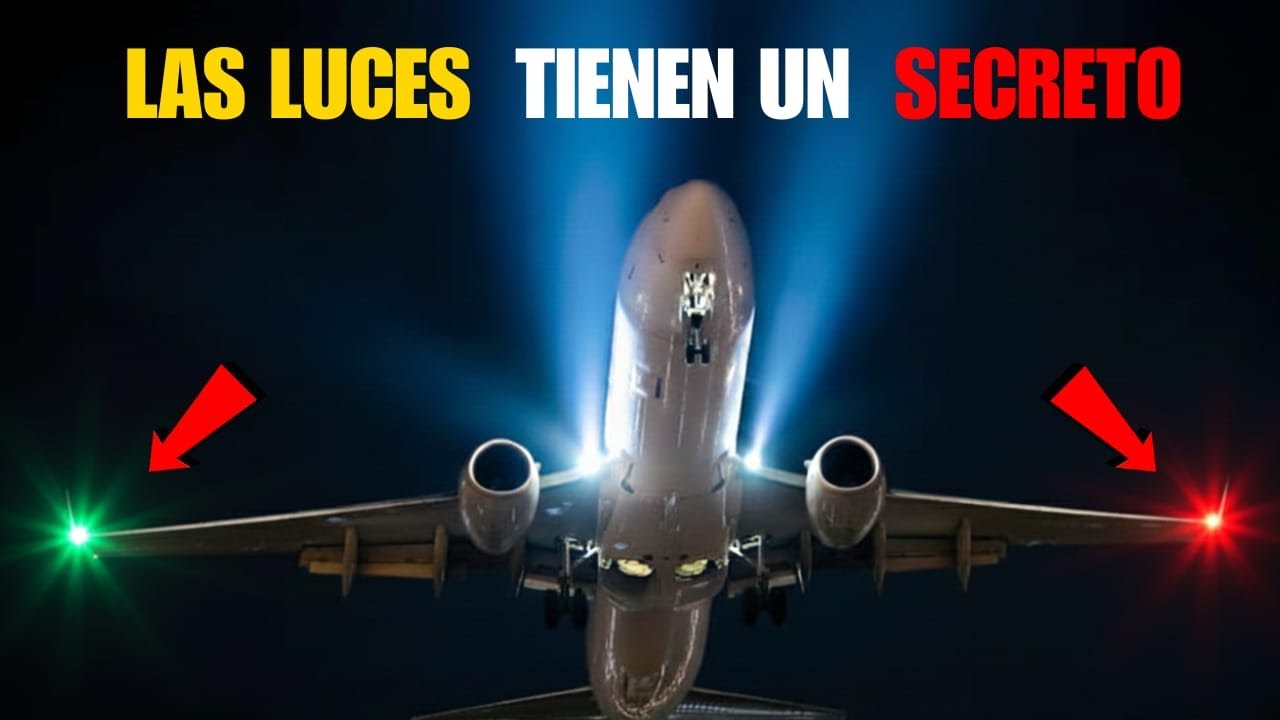 ¡Increíble! Por qué las luces de las alas de los aviones NO son iguales
