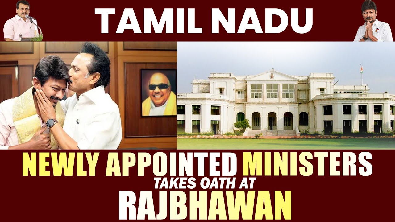 Live: Swearing-in-Ceremony of Newly appointed Ministers designate held in Raj Bhavan, Chennai