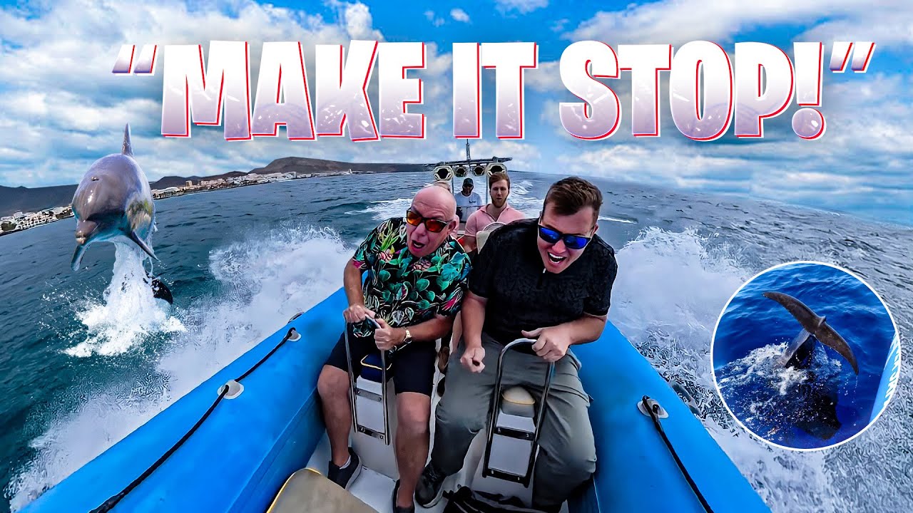 Dad vs Tenerife’s FASTEST Speed Boat 😬🐬