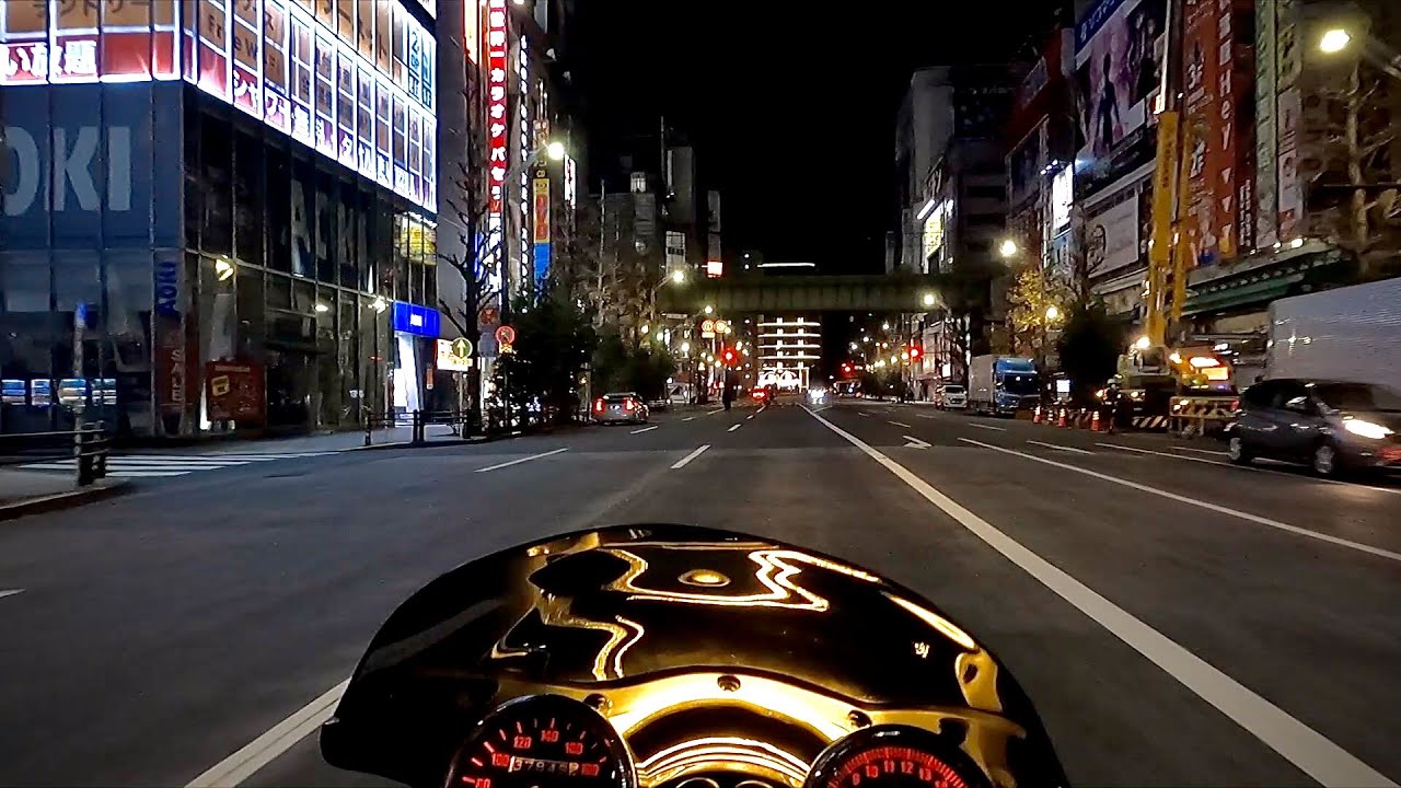 Tokyo Night Ride #1【排気音】【4気筒】