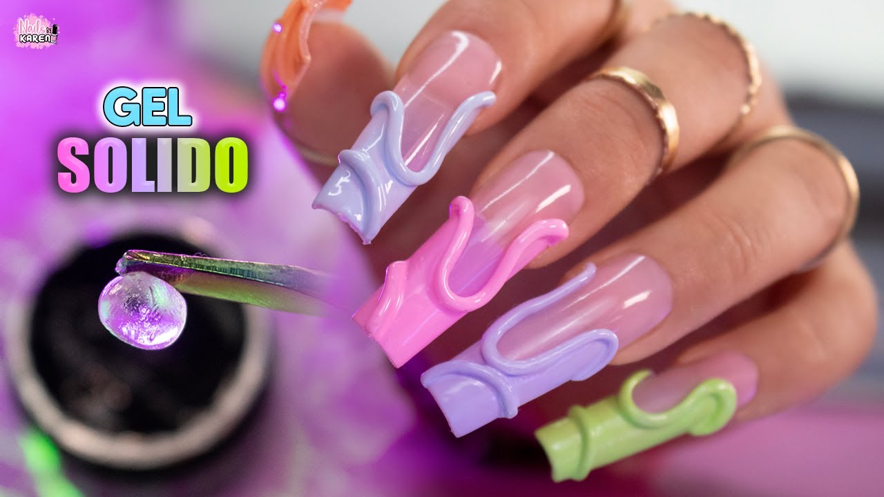 Mis UÑAS decoradas con Gel SOLIDO |NailsByKaren