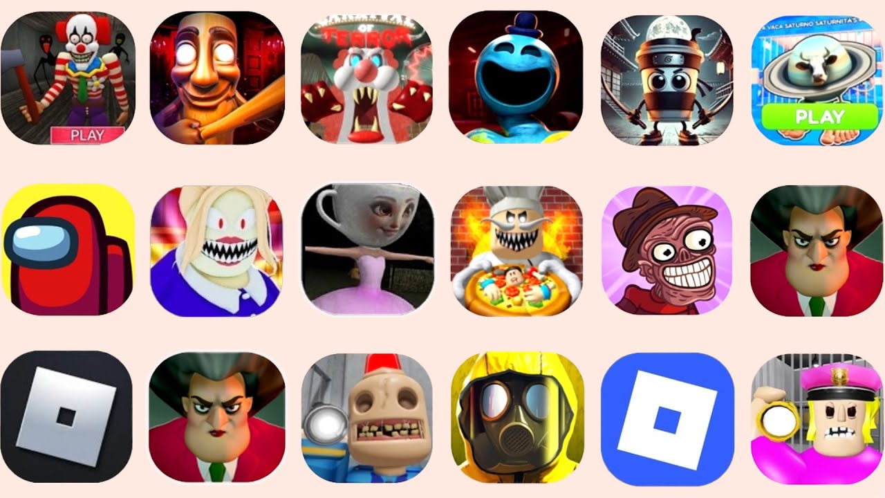Roblox,Run From Grandpa,Poppy Playtime Chapter 4,The Baby In Yellow,LOS TRALALERITOS PRISON RUN...