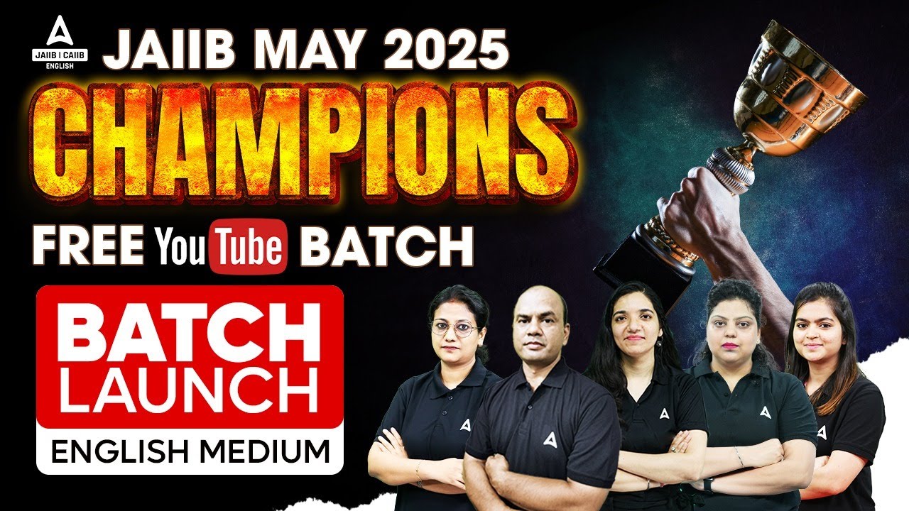🔥 JAIIB May 2025 | Champions Batch in English | Ace Your Exam & Boost Career 🚀