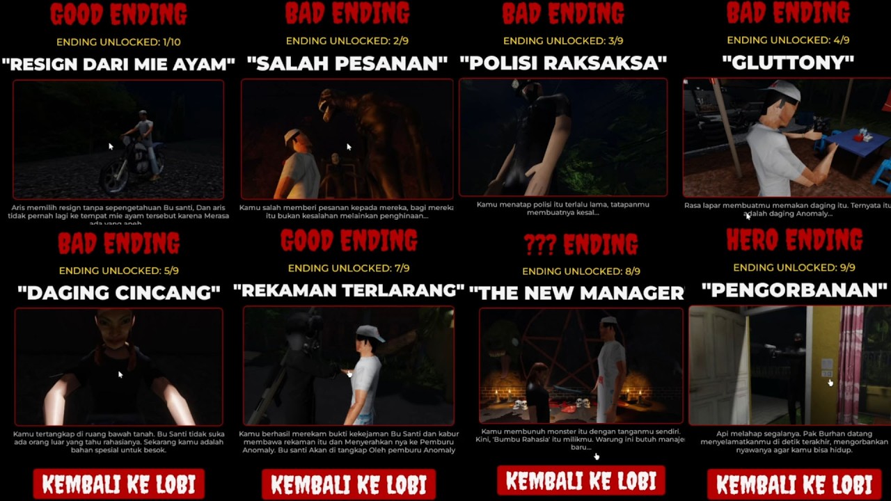 Cara Mendapatkan ending 1 - 9 Mie Ayam Sidoarjo #roblox