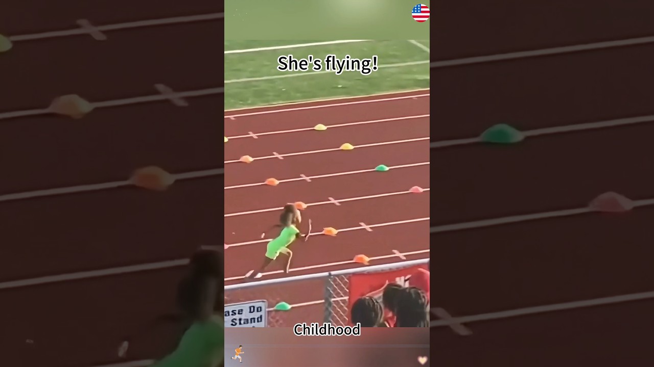 Childhood vs Adulthood #sports #fyp #running #shacarririchardson #america