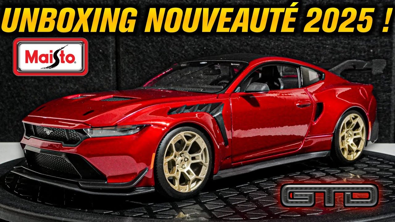La MAISTO 1/18 ème la plus RÉUSSIE ? PRÉSENTATION & UNBOXING de la NOUVELLE Ford Mustang GTD !