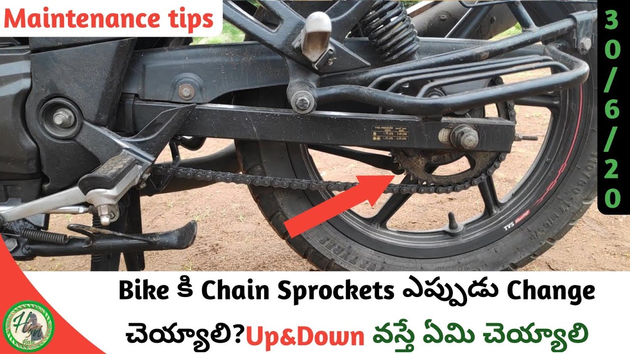 When We Change Bike Chain Sprockets And What We Do Its Come Up&Down? || Hari Mec