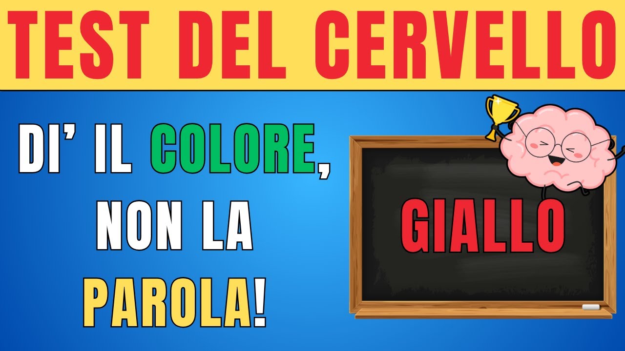 Test del Cervello: Di&rsquo; il Colore, Non la Parola! 🧠🎨 | Effetto Stroop Challenge