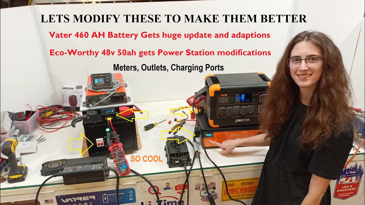 Upgrade LiFePO4 Battery for more uses, Add Permanent Meters, Ports, Adapters - CHEAP!