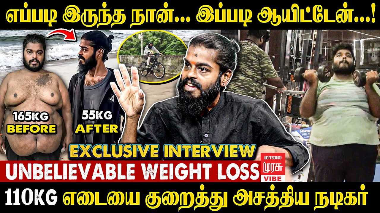 165kg to 55 kg Natural Weight loss transition By an Actor