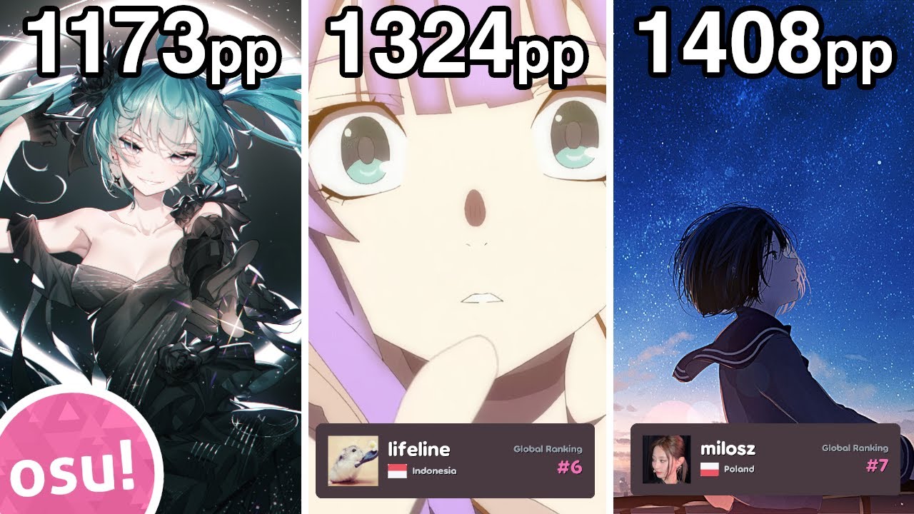 osu! weekly highest pp plays
