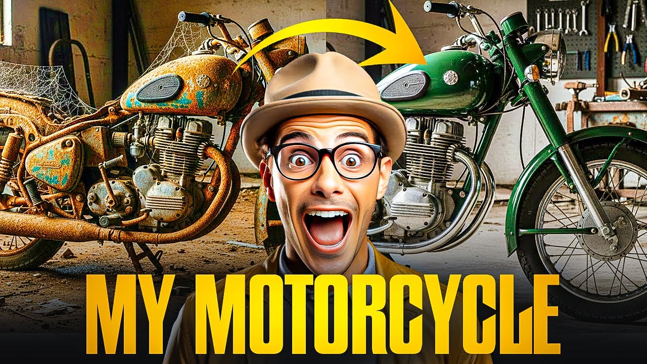 My Rusty Motorcycle Restoration  Full Rebuild 🏍️