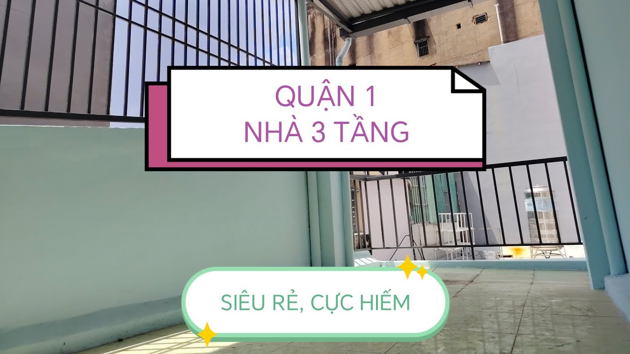 QUẬN 1..Nhà 3 Tầng Giá Siêu Rẻ, Không Có Căn Thứ 2 #0972627614 #batdongsan #nhaquan1 