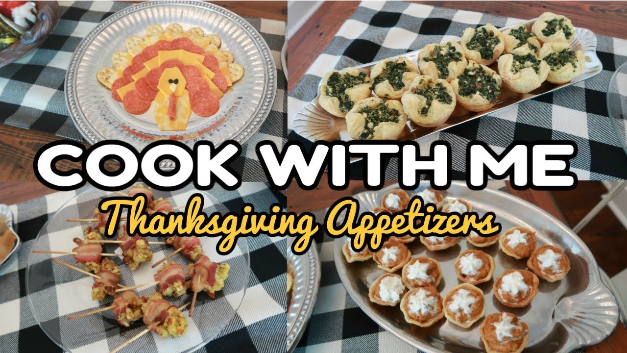 4 APPETIZERS FOR THANKSGIVING // THANKSGIVING COOK WITH ME // EASY RECIPES