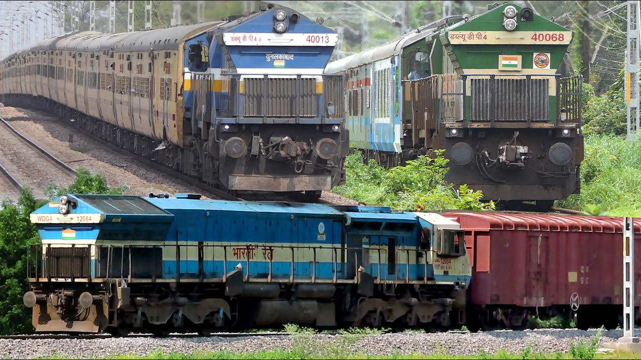 LHF [Long Hood Forward] EMD | Honking and Screaming EMD's | Indian Railways
