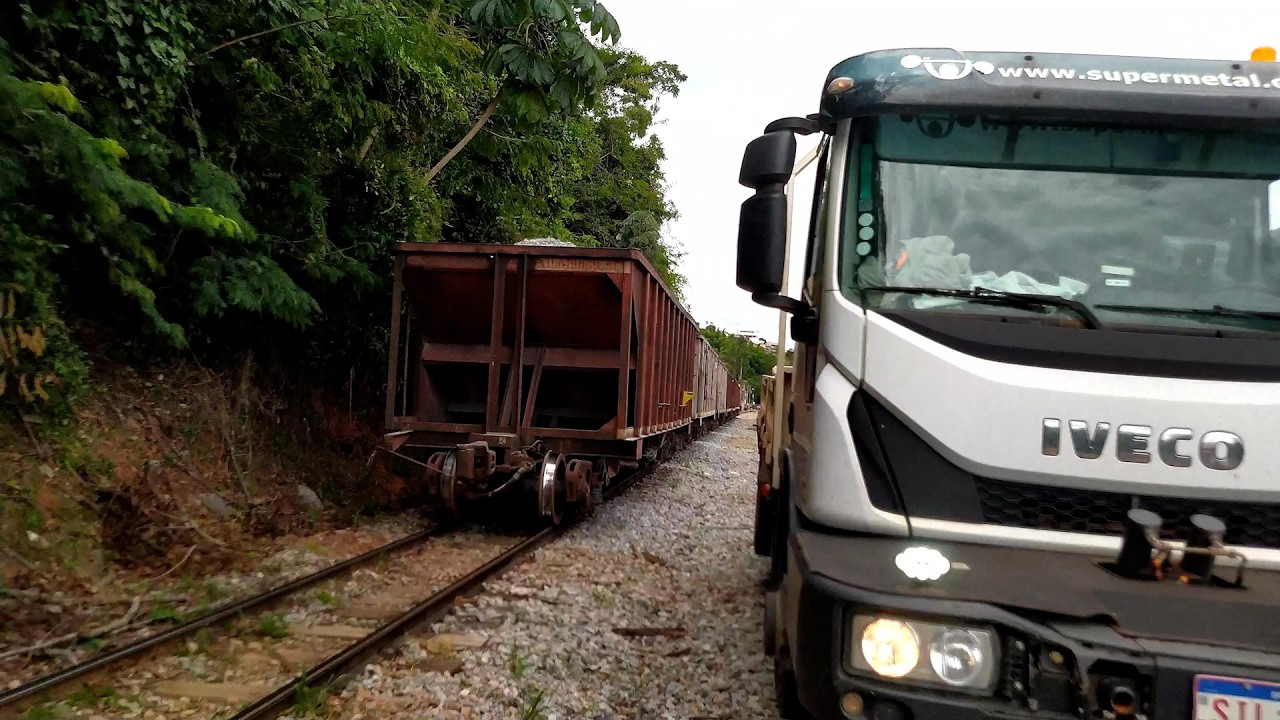 Do cruzamento INSANO ao trabalho na linha! Trem, caminhão ferroviário e ação em Perdões MG