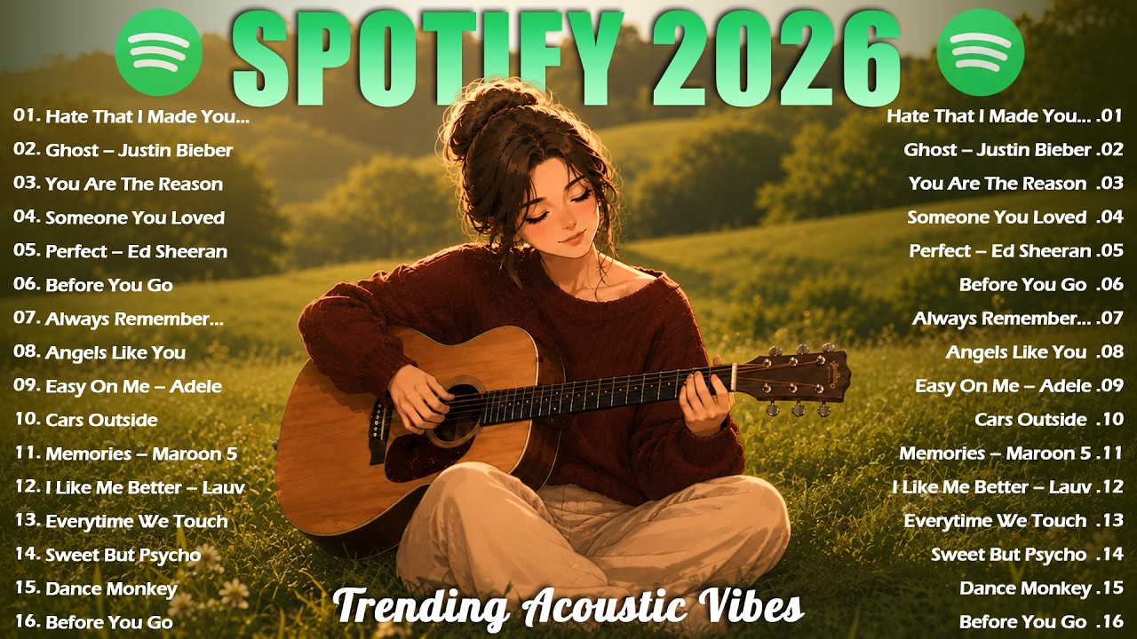 Top Spotify Hits 2026 🎵 Trending English Love Songs | Acoustic Chill Vibes | Viral TikTok Playlist