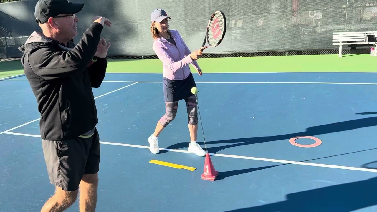 How to begin to hit top spin and the importance of the off hand
