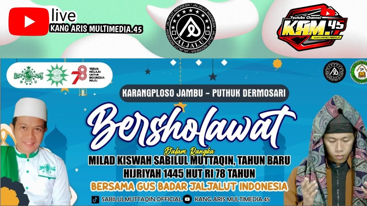 LIVE SHOLAWAT GUS BADAR JALJALUT INDONESIA//MILAD KISWAH SABILUL MUTTAQIN//TUGU TRENGGALEK