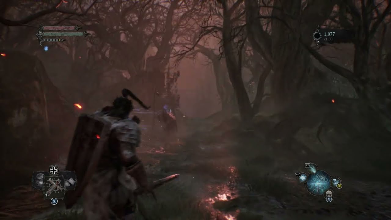 Lords of the Fallen 2023 - Abandoned Redcopse: Umbral Parasites Umbral Lamp Siphon Tutorial Gameplay