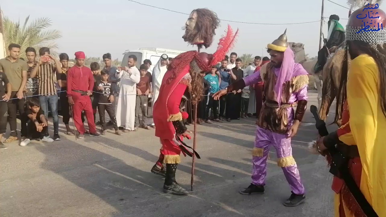 مشهد سقوط الطفلة في مسيرة ركب السبايا الى الشام || مسيرة السبايا من كربلاء الى الشام