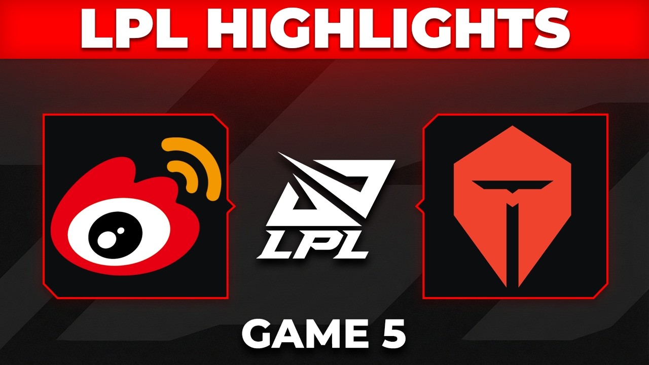 WBG vs TES Highlights Game 5 | LPL 2026 Playoffs | Weibo Gaming vs Top Esports