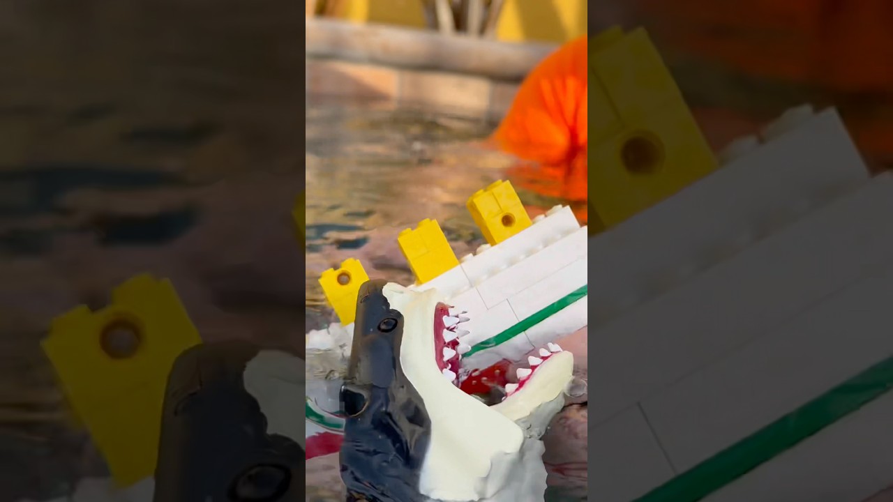 Акула атакует LEGO-версию "Британника"! 