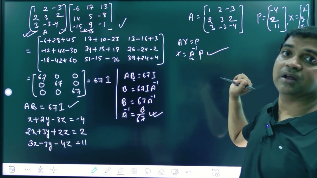 5 marks question from matrices. M FOR MATHS